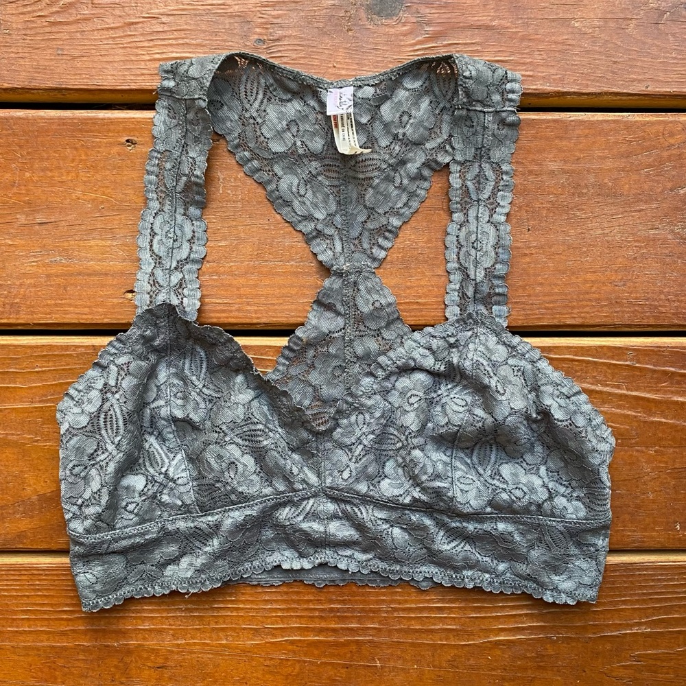 Free People Lace Racerback Bralette